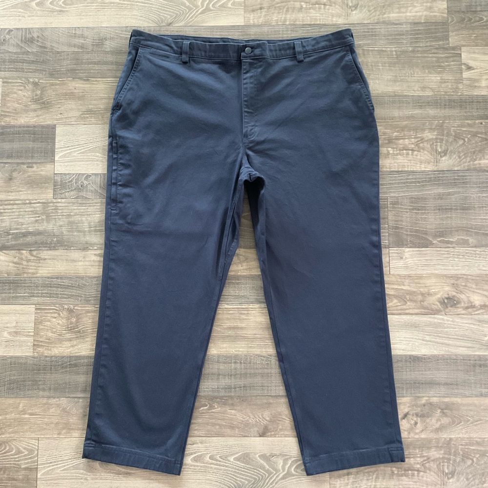 44x30 Duluth DuluthFlex Ballroom Khaki 2.0 Relaxed Fit Pants Men’s Navy 30849